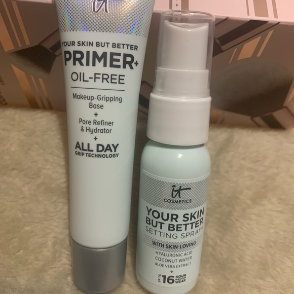It Cosmetics Primer Your Skin But Better Oil Free & Setting Spray Bundle BNIB - Picture 7 of 7